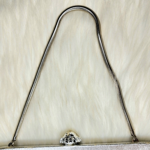 Vintage Faye Mell Design Silver Evening Bag - Picture 10 of 10